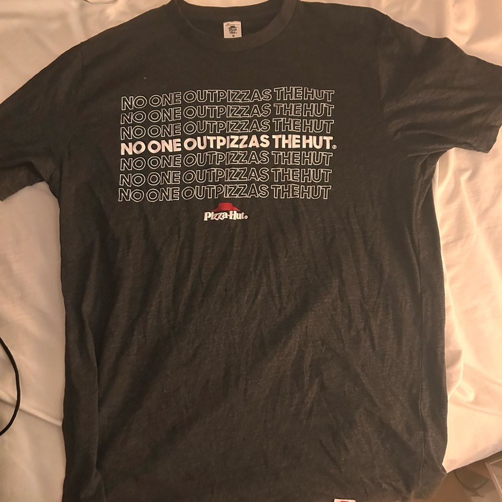 Mens Black Graphic Logo Tee